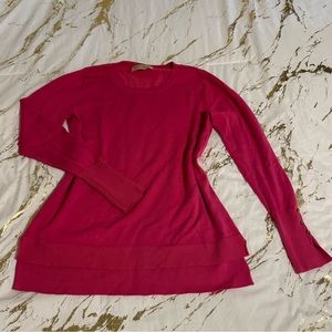 PHILOSOPHY pink sweatshirt with gold cuffs 💞